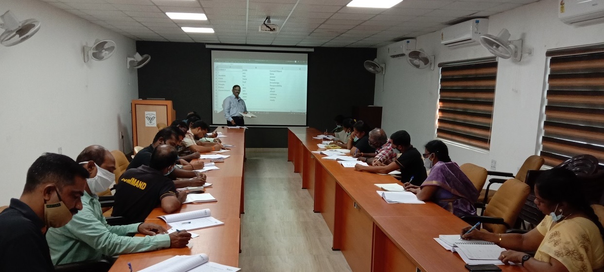 English Training at Commando Force HQ, Chennai,TN